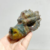 9 Pieces Ocean Jasper Dragon Head Carving Closeout
