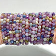 17 Pieces 8mm Colorful Spark Mica Mixed Color Bracelets - Wholesale Crystals