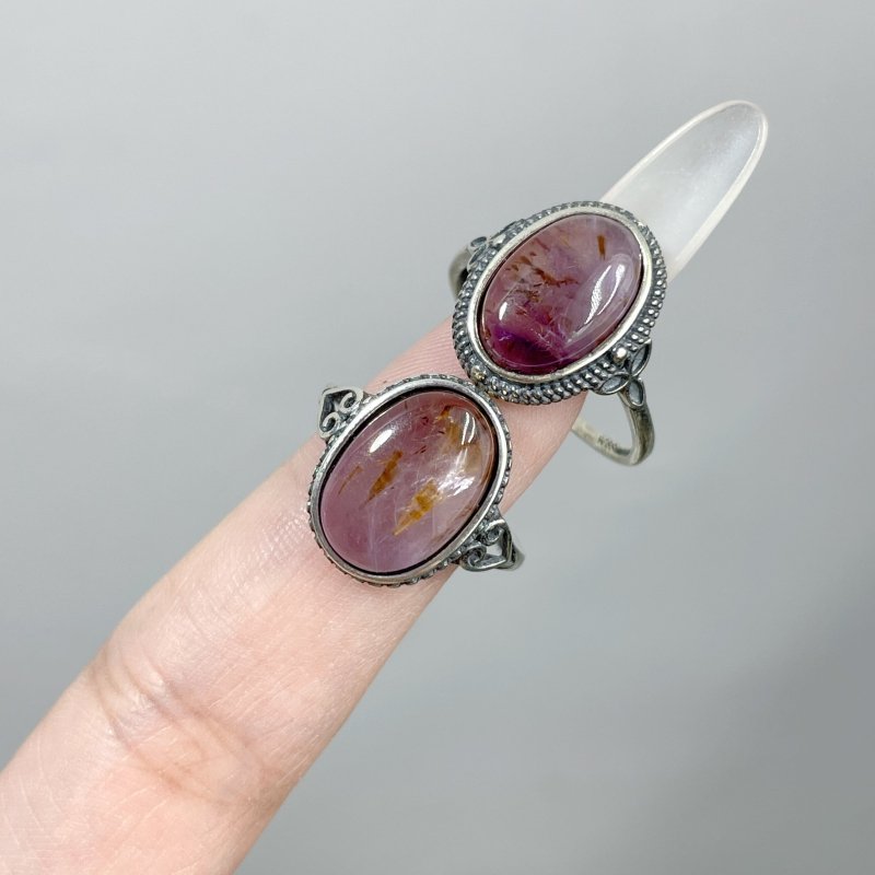 17 Pieces Auralite 23 Crystal Different Styles Sterling Silver Ring - Wholesale Crystals