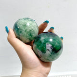 17 Pieces Beautiful Feather Fluorite Sphere Balls - Wholesale Crystals