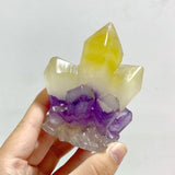 17 Pieces Beautiful Rainbow Fluorite Cluster Carving - Wholesale Crystals