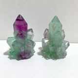 17 Pieces Beautiful Rainbow Fluorite Cluster Carving - Wholesale Crystals