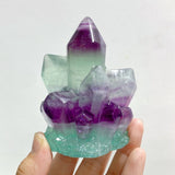 17 Pieces Beautiful Rainbow Fluorite Cluster Carving - Wholesale Crystals