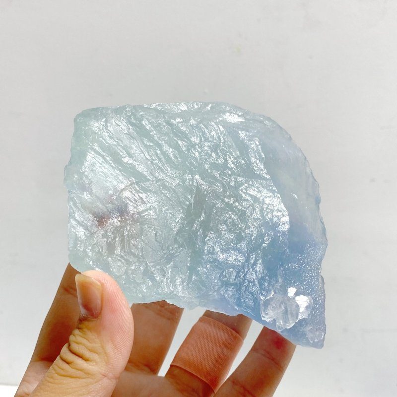 17 Pieces Blue Fluorite Mixed Calcite Raw Stone Specimen - Wholesale Crystals