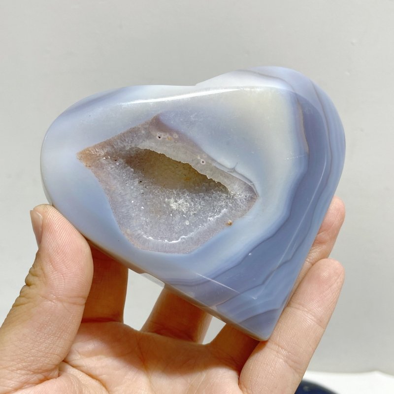 17 Pieces Geode Druzy Agate Heart -Wholesale Crystals