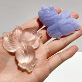 17 Pieces Goldfish Carvings - Different Materials - Wholesale Crystals