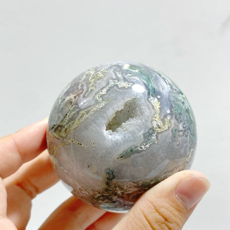 17 Pieces Moss Agate Spheres - Wholesale Crystals