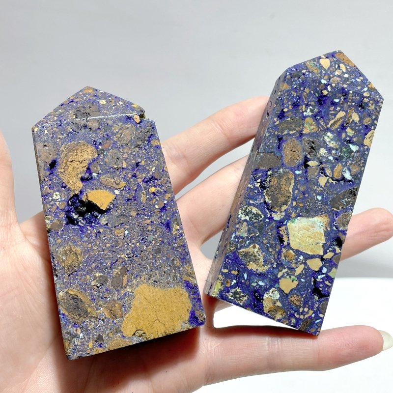 17 Pieces Unique Azurite Tower - Wholesale Crystals