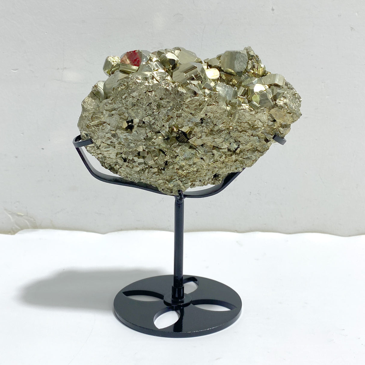 Natural Pyrite Mineral Specimen With Stand #A4