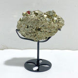 Natural Pyrite Mineral Specimen With Stand #A4
