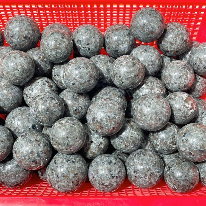 1.8 - 2.3in Yooperlite Spheres Wholesale (UV - Reactive) - Wholesale Crystals