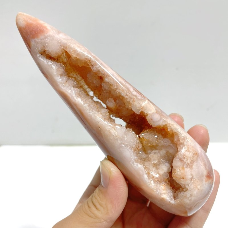 18 Pieces Beautiful Geode Druzy Carnelian - Wholesale Crystals