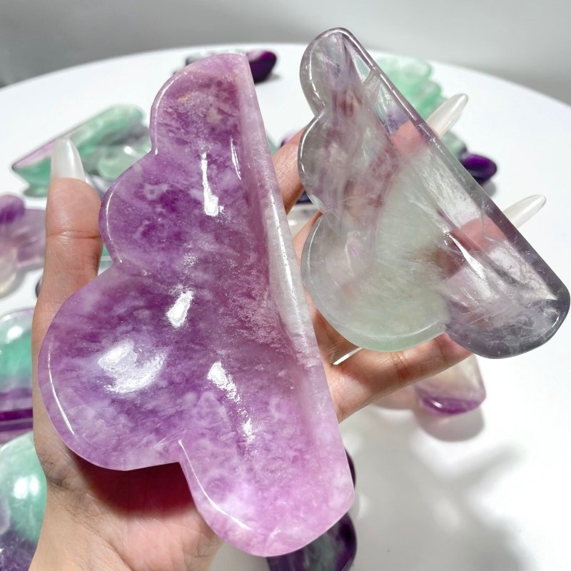 18 Pieces Colorful Fluorite Clouds Shallow Bowl - Wholesale Crystals