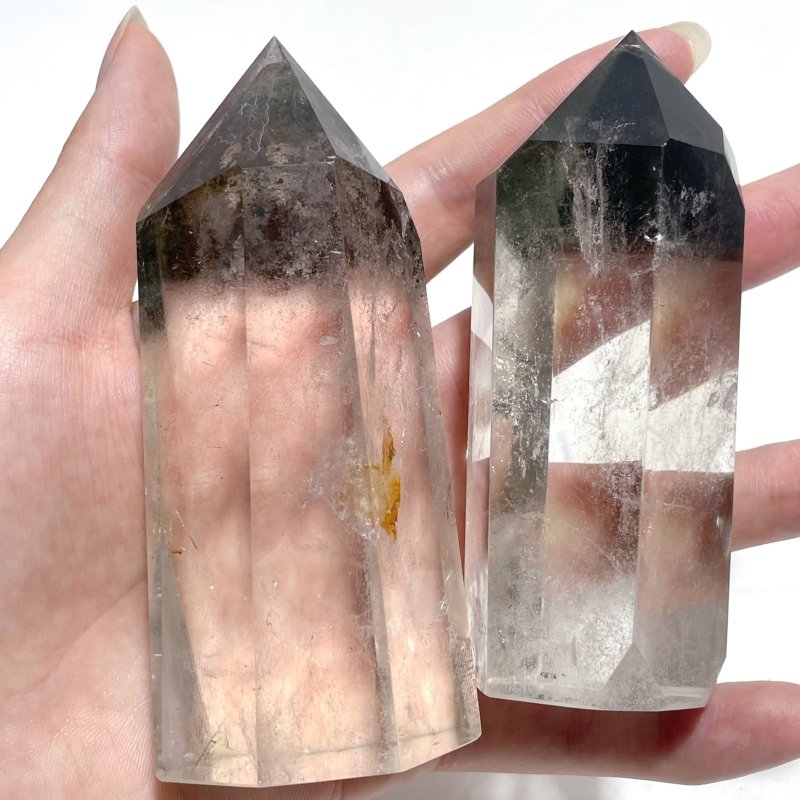 18 Pieces Garden Quartz Clear Tower - Wholesale Crystals