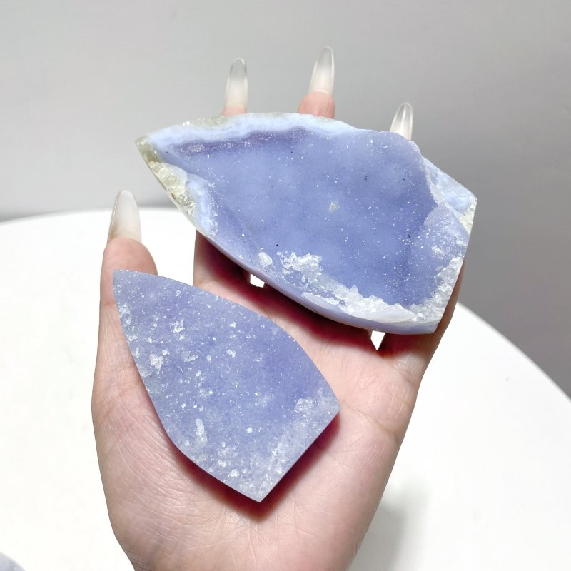 19 Pieces Blue Chalcedony Arrow Head Shape - Wholesale Crystals