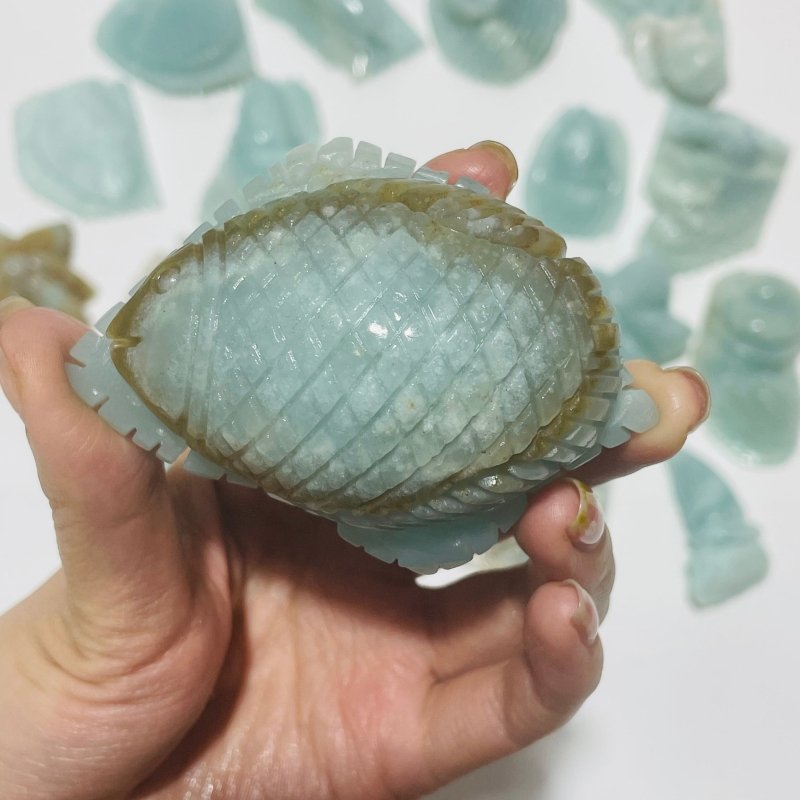 19 Pieces Caribbean Calcite Marine Animals Carving -Wholesale Crystals