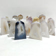 19 Pieces Geode Druzy Agate Four - sided Tower Point - Wholesale Crystals