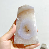 19 Pieces Geode Druzy Agate Four - sided Tower Point - Wholesale Crystals