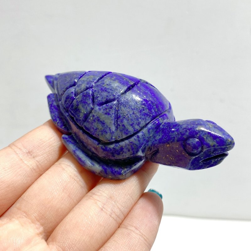 19 Pieces Lapis Lazuli Sea Turtles Carving - Wholesale Crystals