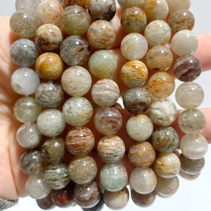 19 Pieces Thousand Layer Garden Quartz Bracelets - Wholesale Crystals