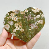 13 Pieces Large Rainforest Jasper Heart #3