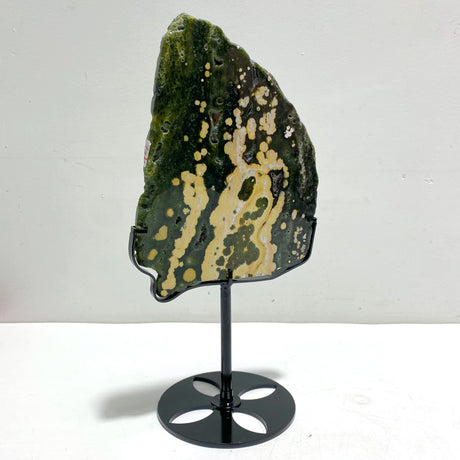 Unique 8th Vein Ocean Jasper Slab With Stand #5