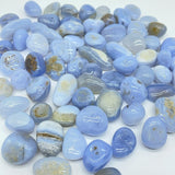 1in Blue Chalcedony Tumbled Gravel Wholesale -Wholesale Crystals