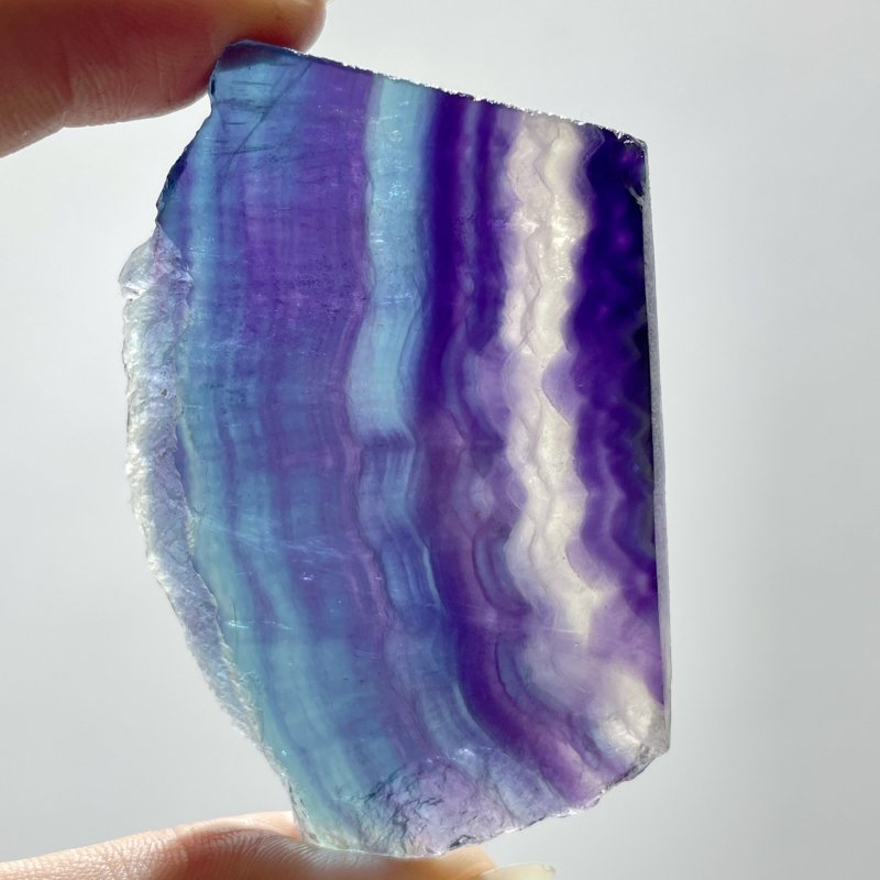 2 - 3in Small Rainbow Fluorite Slab Wholesale - Wholesale Crystals