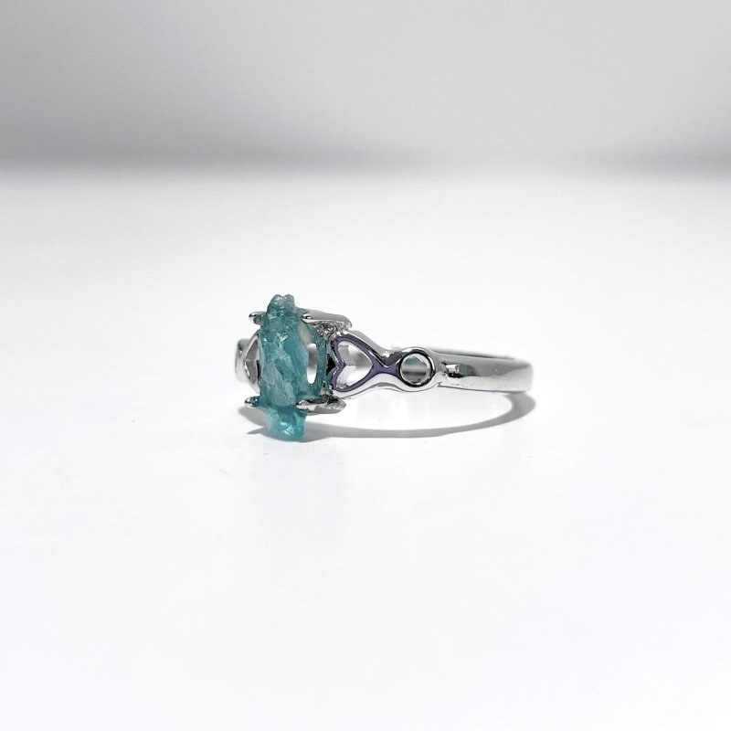 2 Color Clear Apatite Green&Blue Ring - Wholesale Crystals