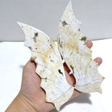 2 Pairs 8th Vein Ocean Jasper Flying Dragon Wing With Stand - Wholesale Crystals