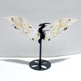 2 Pairs 8th Vein Ocean Jasper Flying Dragon Wing With Stand - Wholesale Crystals