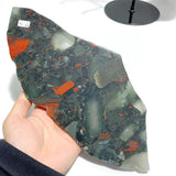 2 Pairs Africa Blood Stone Butterfly Wing Carving With Stand - Wholesale Crystals