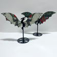 2 Pairs Africa Blood Stone Flying Dragon Wing With Stand - Wholesale Crystals
