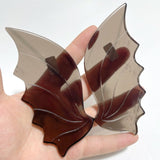 2 Pairs Ice Obsidian Flying Dragon Wing With Stand - Wholesale Crystals