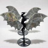 2 Pairs Labradorite Flying Dragon Wing With Stand -Wholesale Crystals