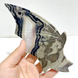 2 Pairs Volcano Agate Bat Wing With Stand (UV - Reactive) - Wholesale Crystals