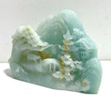 2 Pieces Beautiful Caribbean Calcite Landscape Pavilion Carving 9 - Wholesale Crystals
