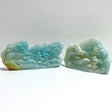 2 Pieces Beautiful Caribbean Calcite Landscape Pavilion Carving 9 - Wholesale Crystals