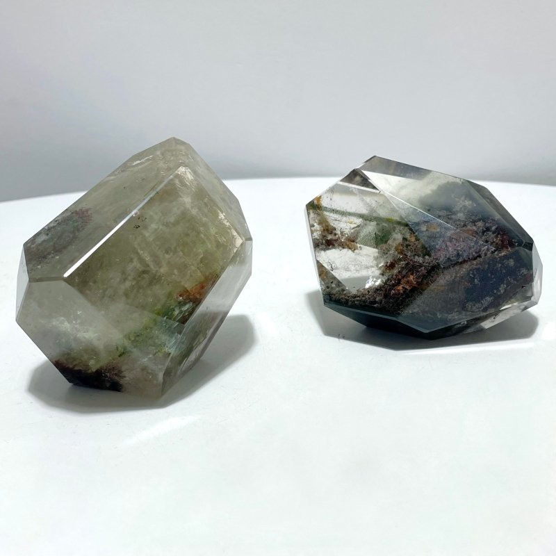 2 Pieces Beautiful High Quality Garden Quartz Free Form - Wholesale Crystals