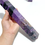 2 Pieces Charoite Four - sided Tower For Collection A05 - Wholesale Crystals