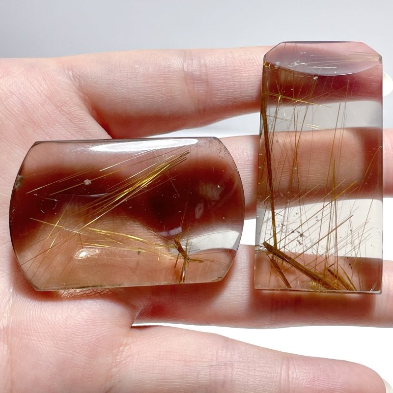 2 Pieces High Quality Clear Rutile Quartz - Wholesale Crystals