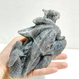 2 Pieces Labradorite Flying Dragon Castle Carving - Wholesale Crystals