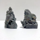 2 Pieces Labradorite Flying Dragon Castle Carving - Wholesale Crystals