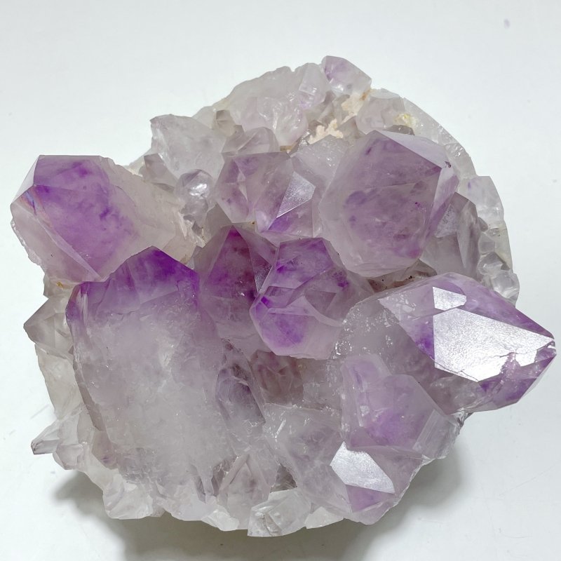 2 Pieces Large Amethyst Cluster Egg Bottom Polished - Wholesale Crystals