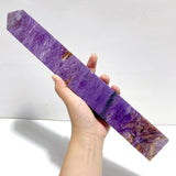 2 Pieces Large Charoite Tower Point For Collection - Wholesale Crystals