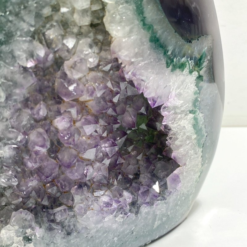 2 Pieces Large Geode Amethyst Mixed Agate Arrow Head Shape&Heart - Wholesale Crystals