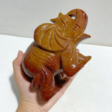 2 Pieces Large Ocean Jasper Elephants Crystal Carving -Wholesale Crystals
