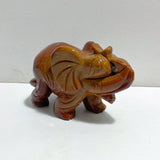 2 Pieces Large Ocean Jasper Elephants Crystal Carving -Wholesale Crystals