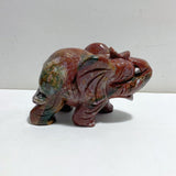 2 Pieces Large Ocean Jasper Elephants Crystal Carving -Wholesale Crystals