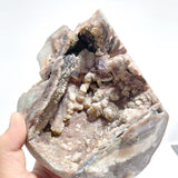 2 Pieces Large Purple Fluorite Skull Carving - Wholesale Crystals